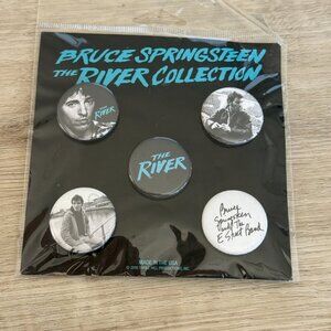 Bruce Springsteen The River Collection Button Pin Set 2016 Thrill Hill USA Made